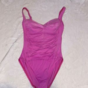 hot pink swimsuit